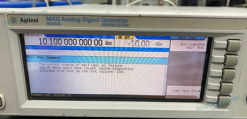 安捷伦信号发生器N5183A——10GHZ信号超差维修
